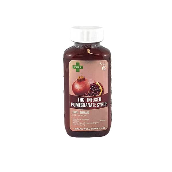 44495291 600 MG THC Infused Pomegranate Syrup by PURE 1