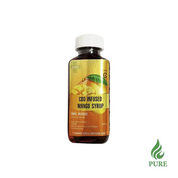 45511811 600 MG THC Infused Mango Syrup by PURE 1