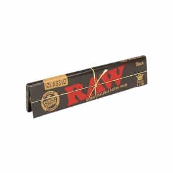 50580119 RAW BLACK KING SIZE SLIM NATURAL UNREFINED HEMP ROLLING PAPERS 1