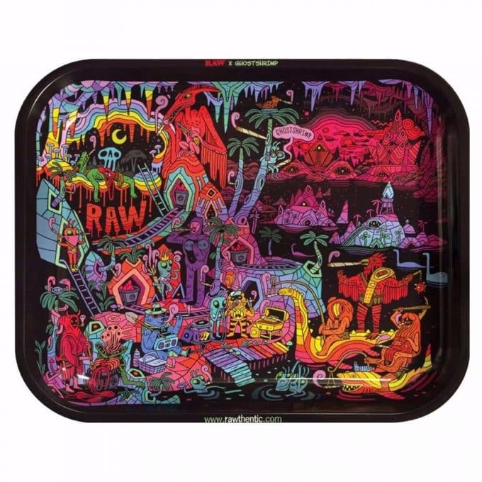 RAW GHOST SHRIMP LARGE ROLLING TRAY VER 2