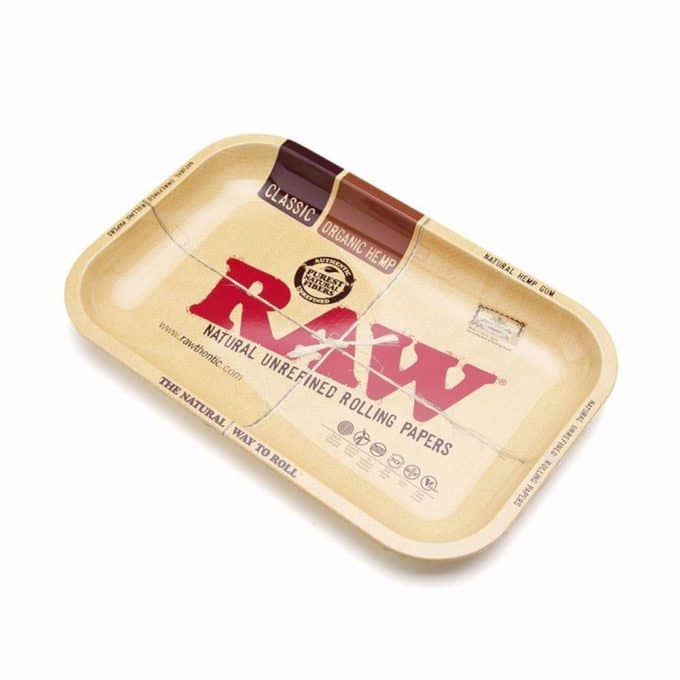 RAW METAL ROLLING TRAY SMALL