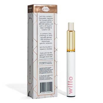 willo cbd dissposable back