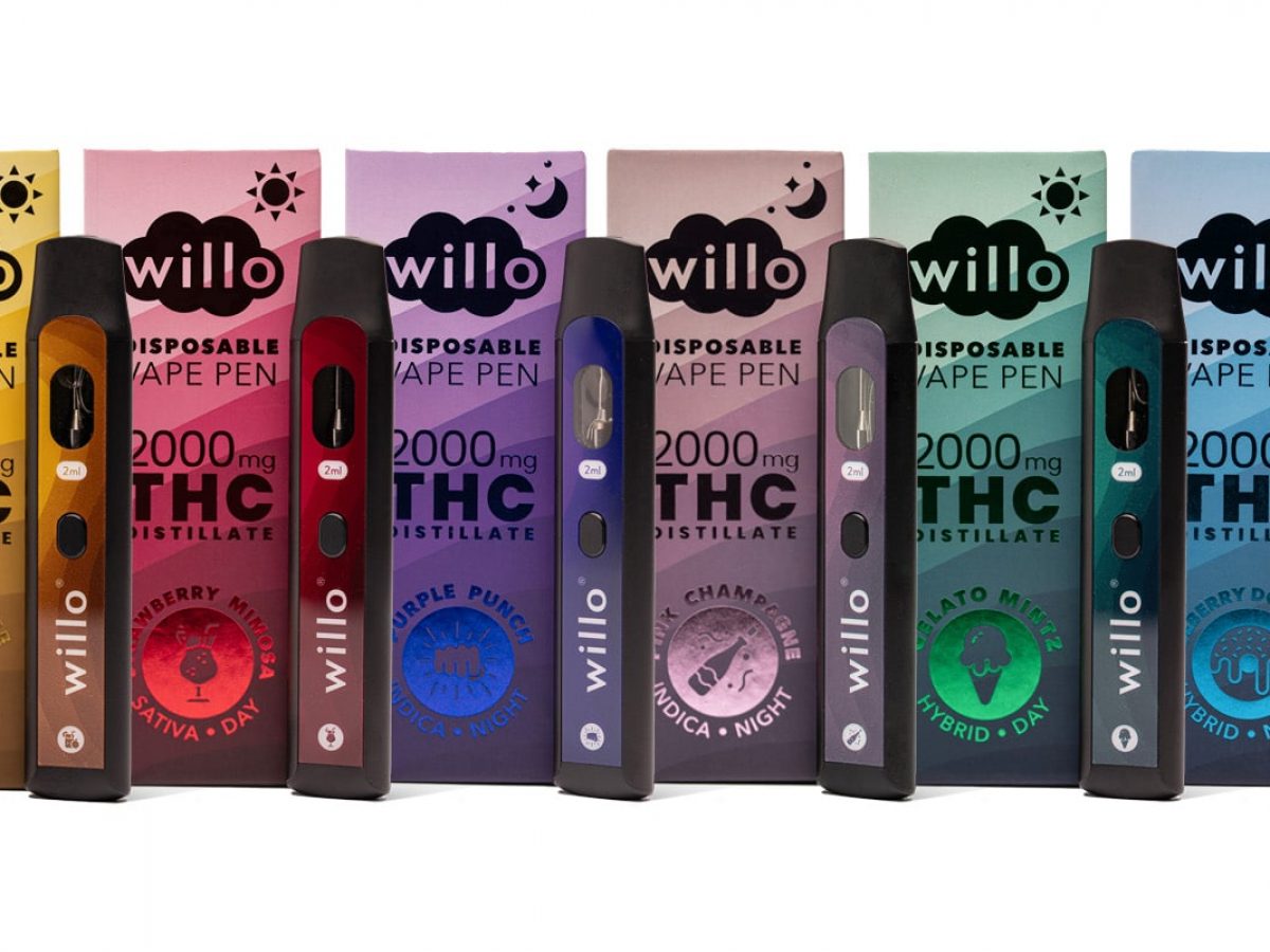 2000mg THC Disposable Vape Pen by Willo - KingCrop