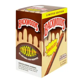Backwoods Chocolate display box of eight five-packs