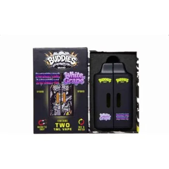 Buddies Brand 2G dual disposable vape box, Blueberry Sour Raspberry Ice + White Grape V2